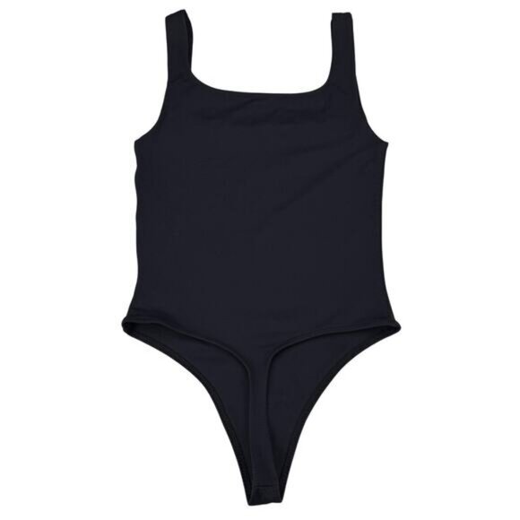Aritzia Babaton Contour Square-Neck Thong Bodysuit In Black Size XS - Picture 6 of 7